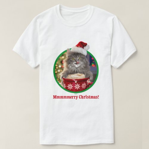 Cute Christmas Hot Cocoa Kitty T_Shirt