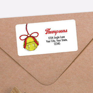 Cute Christmas Jingle Bell Return Address Label