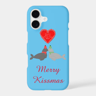 Cute Christmas Kissing Seals iPhone 17 Case
