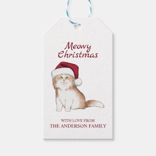 Cute Christmas Kitten  Gift Tags