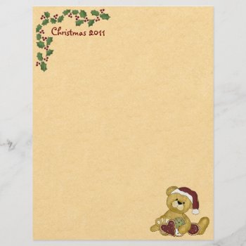 Cute Christmas Letterhead by xmasstore at Zazzle