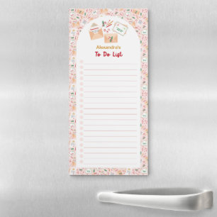 Cute Christmas Letters to Santa Custom To Do List Magnetic Notepad