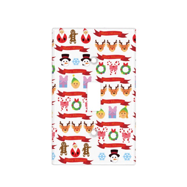 Cute Christmas Light Switch Cover (Front)