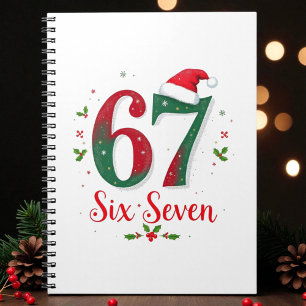 Cute Christmas Meme Six Seven 67 6 7 Holiday Notebook