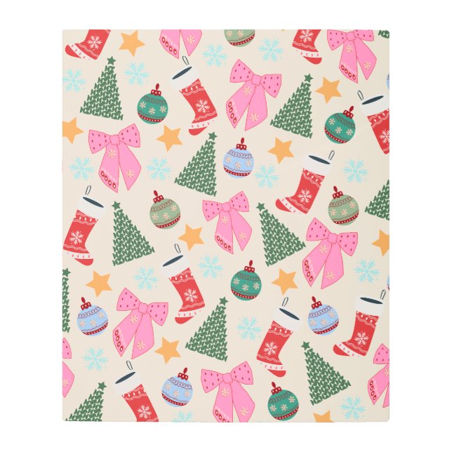 Cute Christmas Metal Print (Front)
