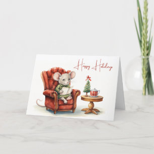 Cute Christmas Mouse Card