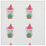 Cute Christmas Mouse Fabric