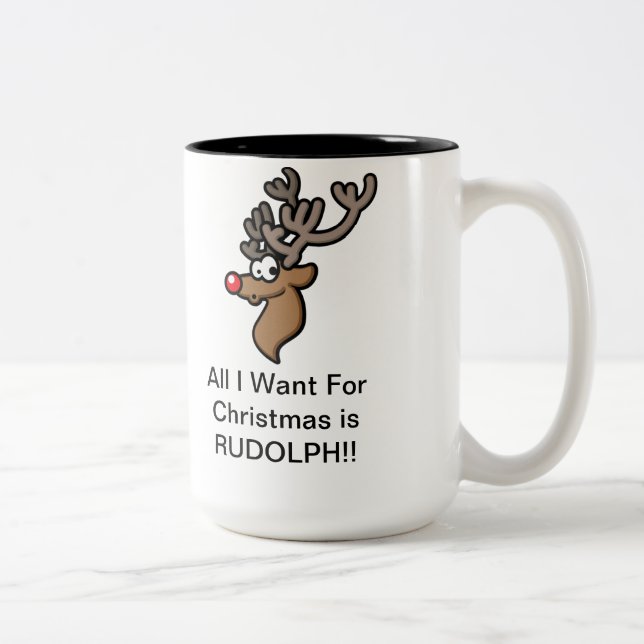 Cute Christmas Mug for Deer Hunters (Right)