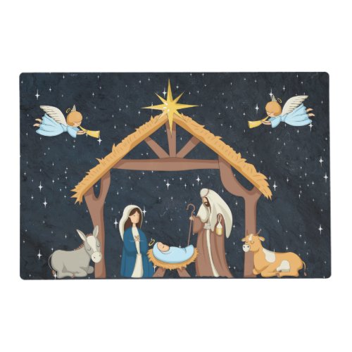 Cute Christmas Nativity Placemat