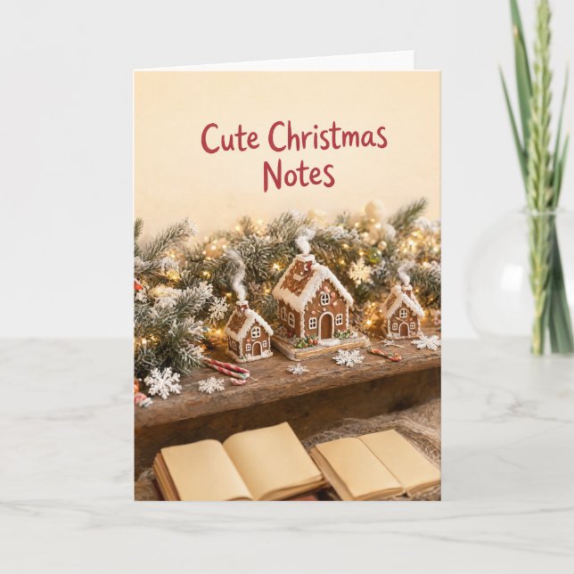 Cute Christmas Notes Card (Front)