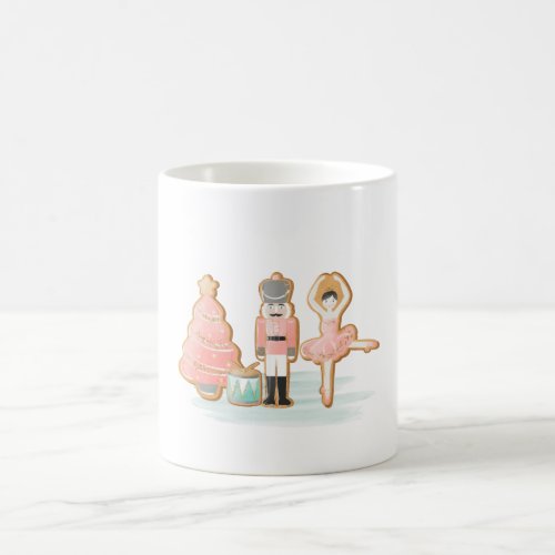 Cute Christmas Nutcracker Ballerina Cookies Coffee Mug