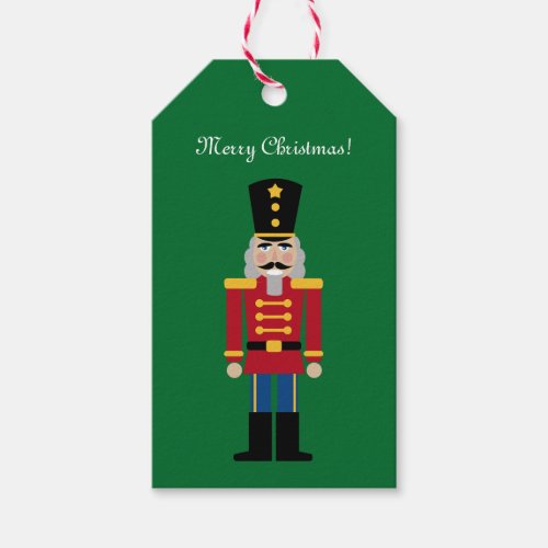 Cute Christmas nutcracker design Holiday gift tags