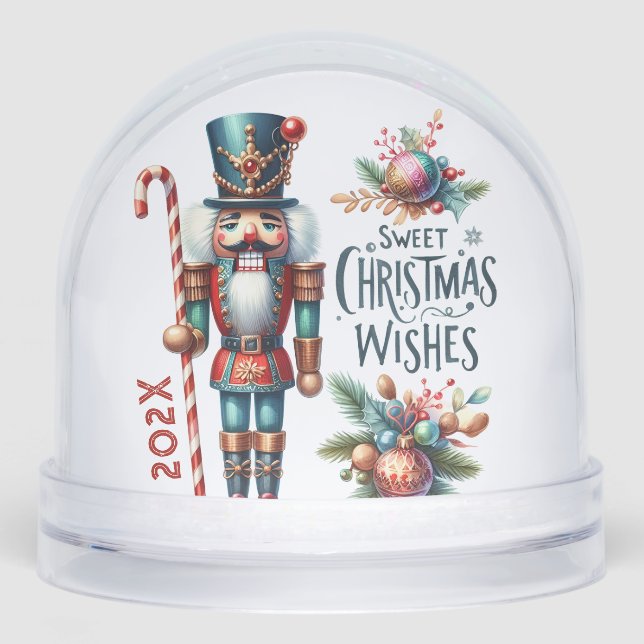 Cute Christmas Nutcracker  Snow Globes (Front)