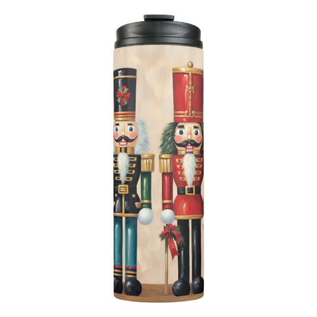 Cute Christmas Nutcracker Thermal Tumbler (Front)