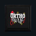 Cute Christmas Orhto Nurse Santa Hat Holiday Rn  Gift Box<br><div class="desc">Cute Christmas Orhto Nurse Santa Hat Holiday Rn</div>