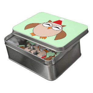 Cute Christmas Owl Acrylic Puzzle