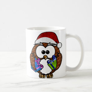 Cute Christmas Owl Coffee Mug
