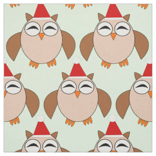 Cute Christmas Owl Craft Fabric
