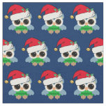 Cute Christmas Owl Fabric