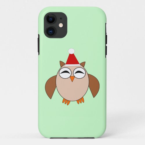 Cute Christmas Owl iPhone Case