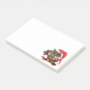 Cute Christmas Owl Post-it® Notes