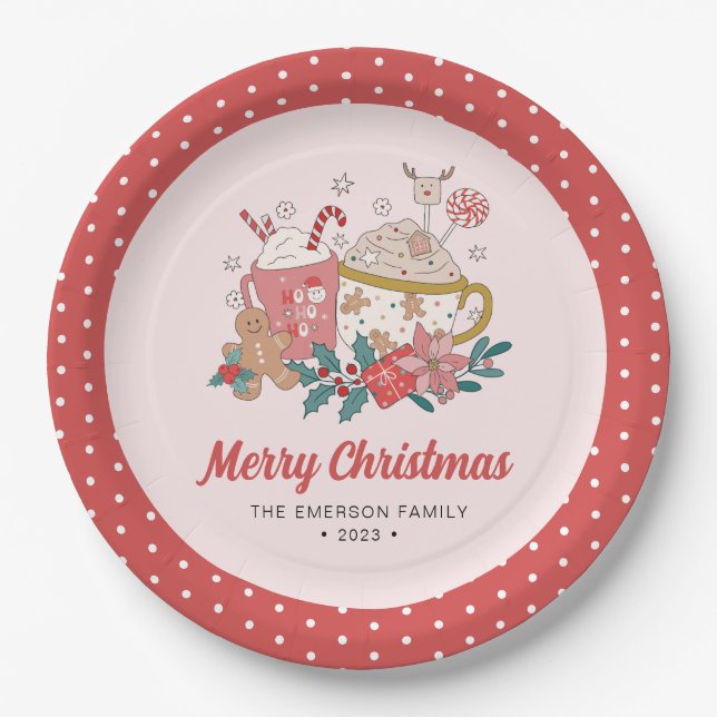 Cute Christmas Paper Plates (Front)