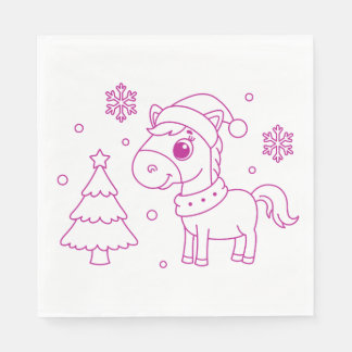 cute christmas party napkins