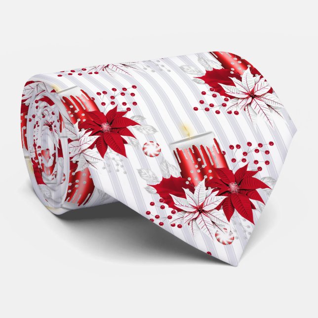 Cute Christmas Pattern Neck Tie (Rolled)
