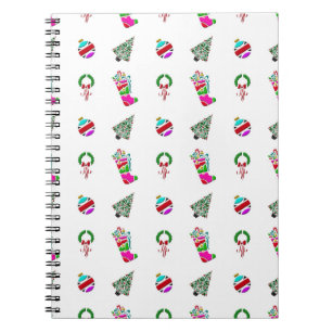 Cute Christmas Pattern Notebook