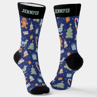 Cute Christmas Pattern Xmas Happy Holiday Socks
