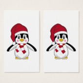 Cute Christmas Penguin Bookmark (Front & Back)