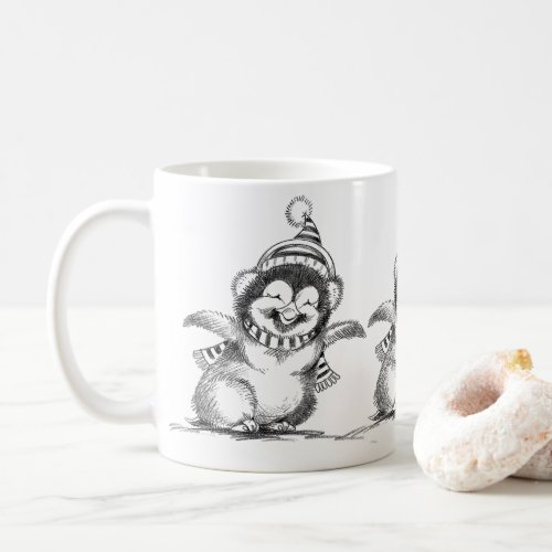 Cute Christmas Penguin Happy Baby Bird Coffee Mug
