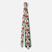 Cute Christmas Penguin Ho Ho Ho Tie (Back)