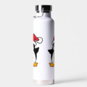 Cute Christmas Penguin Ho Ho Ho Water Bottle (Right)