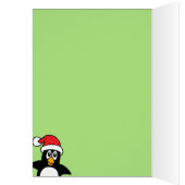 Cute Christmas Penguin It's Never Too Late Card (Inside (Left))