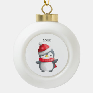 Cute Christmas Penguin Ornament