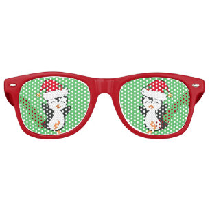 Cute Christmas Penguin Retro Sunglasses