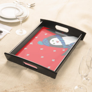 Cute Christmas Penguin Serving Tray
