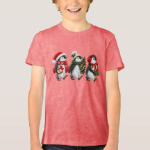 Cute Christmas Penguin Trio