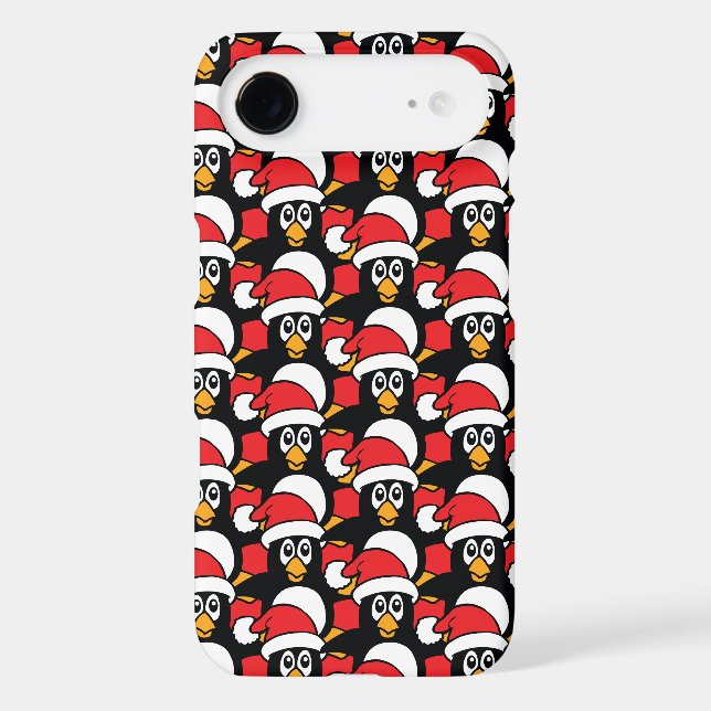 Cute Christmas Penguins Pattern Red Case-Mate Samsung Galaxy Case (Back)