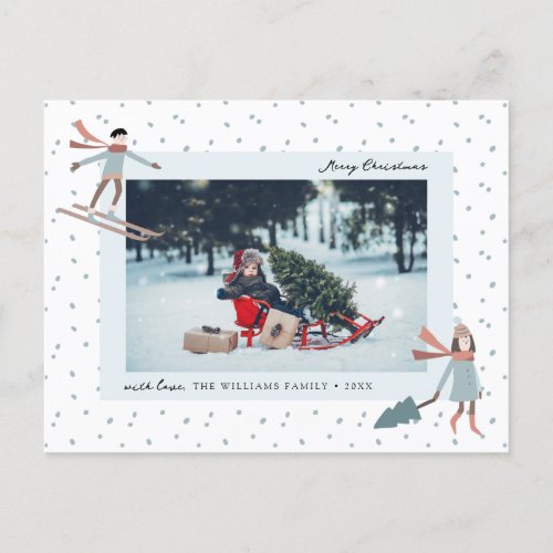 Cute Christmas Photo Postcard