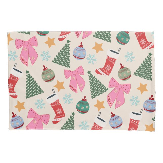 Cute Christmas Pillow Case (Front)