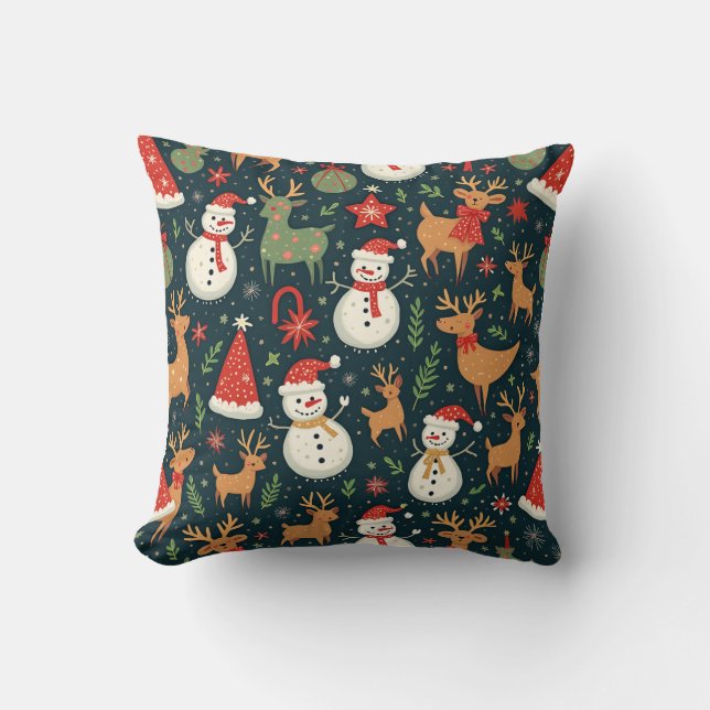 cute christmas pillow cushion (Front)