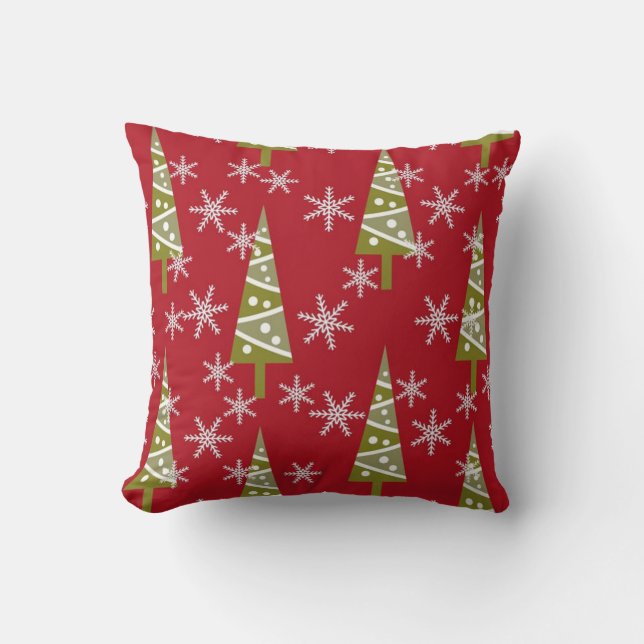 Cute Christmas Pillow! Throw Pillow (Front)