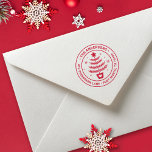 Cute Christmas Pine Tree Return Address Rubber Stamp<br><div class="desc">A cute Christmas tree return address stamp. Great for mailing your Christmas Cards.</div>