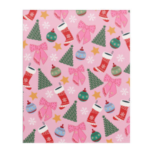 Cute Christmas Pink Acrylic Print