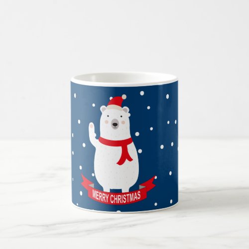 Cute Christmas Polar Bear  Coffee Mug