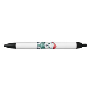 Cute Christmas Polar Bear in Festive Sweater Pen