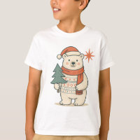 Cute Christmas Polar Bear | Scandinavian Winter