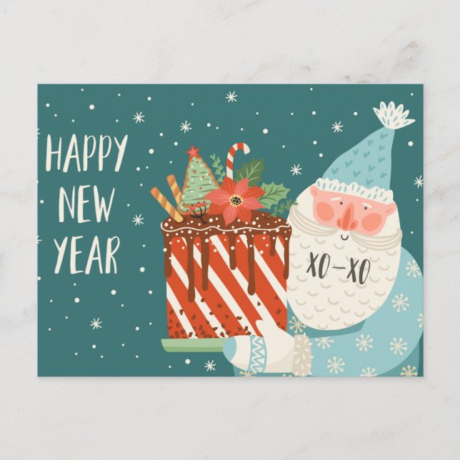 Cute Christmas Postcard (Front)